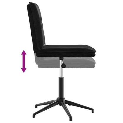 Esszimmerstühle 4 Stk. Schwarz Samt