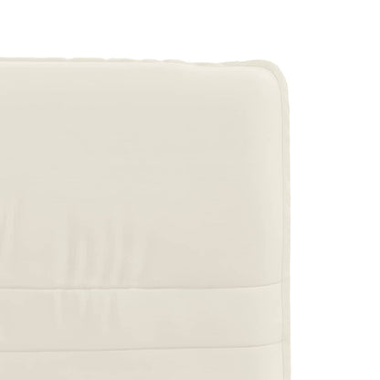 Esszimmerstühle 4 Stk. Creme Samt