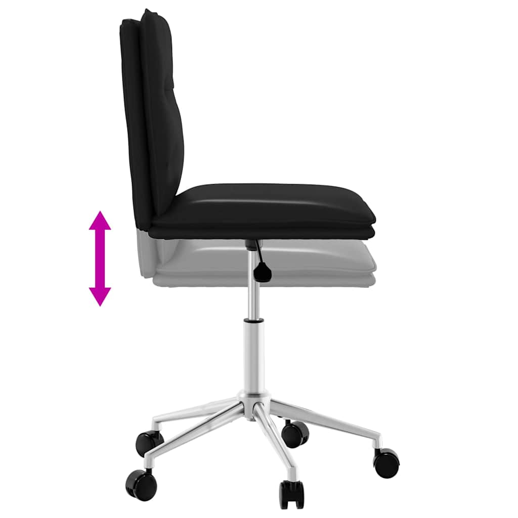 Esszimmerstühle 6 Stk. Schwarz Kunstleder