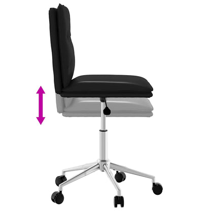 Esszimmerstühle 6 Stk. Schwarz Kunstleder