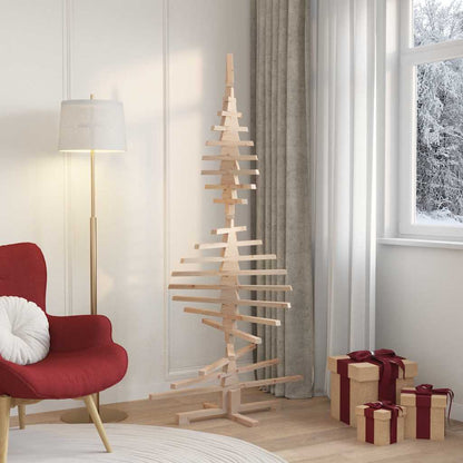 Weihnachtsbaum Holz zum Schmücken 180 cm Massivholz Kiefer