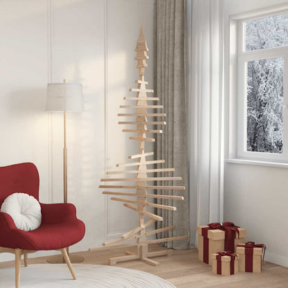 Weihnachtsbaum Holz zum Schmücken 210 cm Massivholz Kiefer