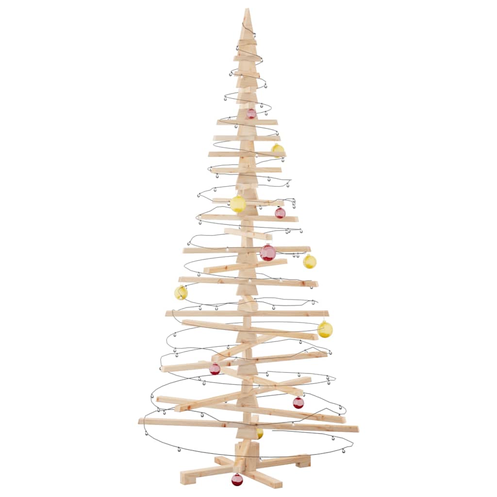 Weihnachtsbaum Holz zum Schmücken 210 cm Massivholz Kiefer