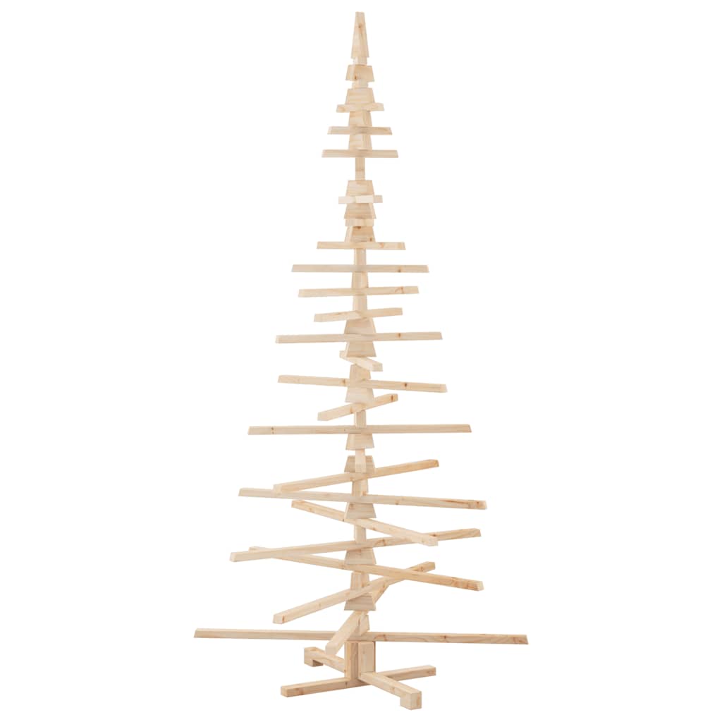 Weihnachtsbaum Holz zum Schmücken 210 cm Massivholz Kiefer