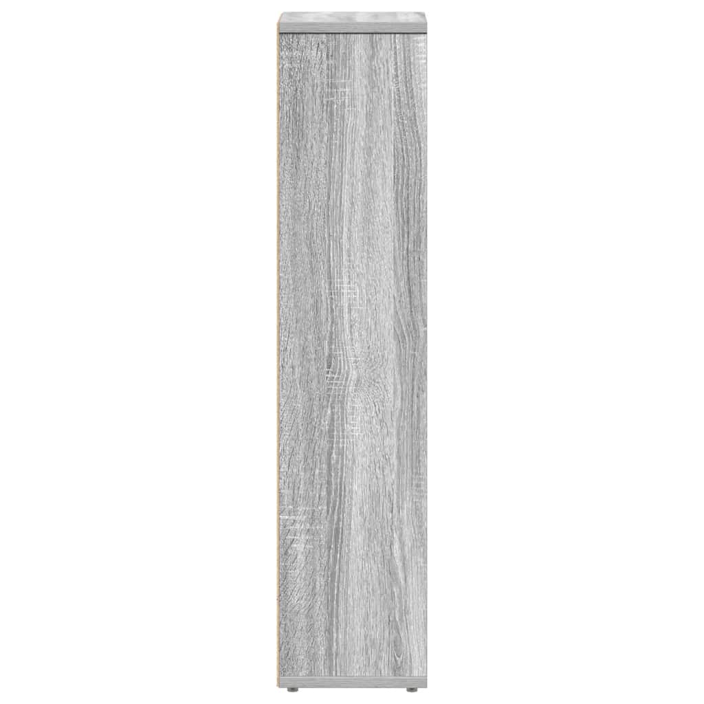 Badezimmerschrank mit Rollenhalter Grau Sonoma 20,5x20x90 cm