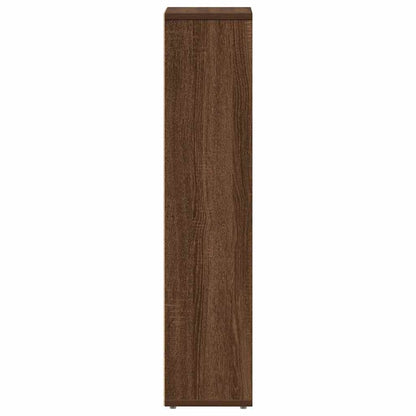 Badezimmerschrank mit Rollenhalter Braune Eiche 20,5x20x90 cm