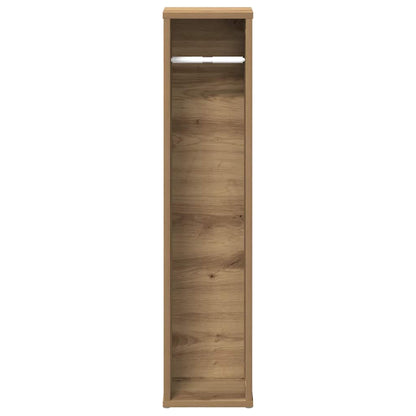 Badezimmerschrank mit Rollenhalter Artisan Oak 20,5x20x90 cm