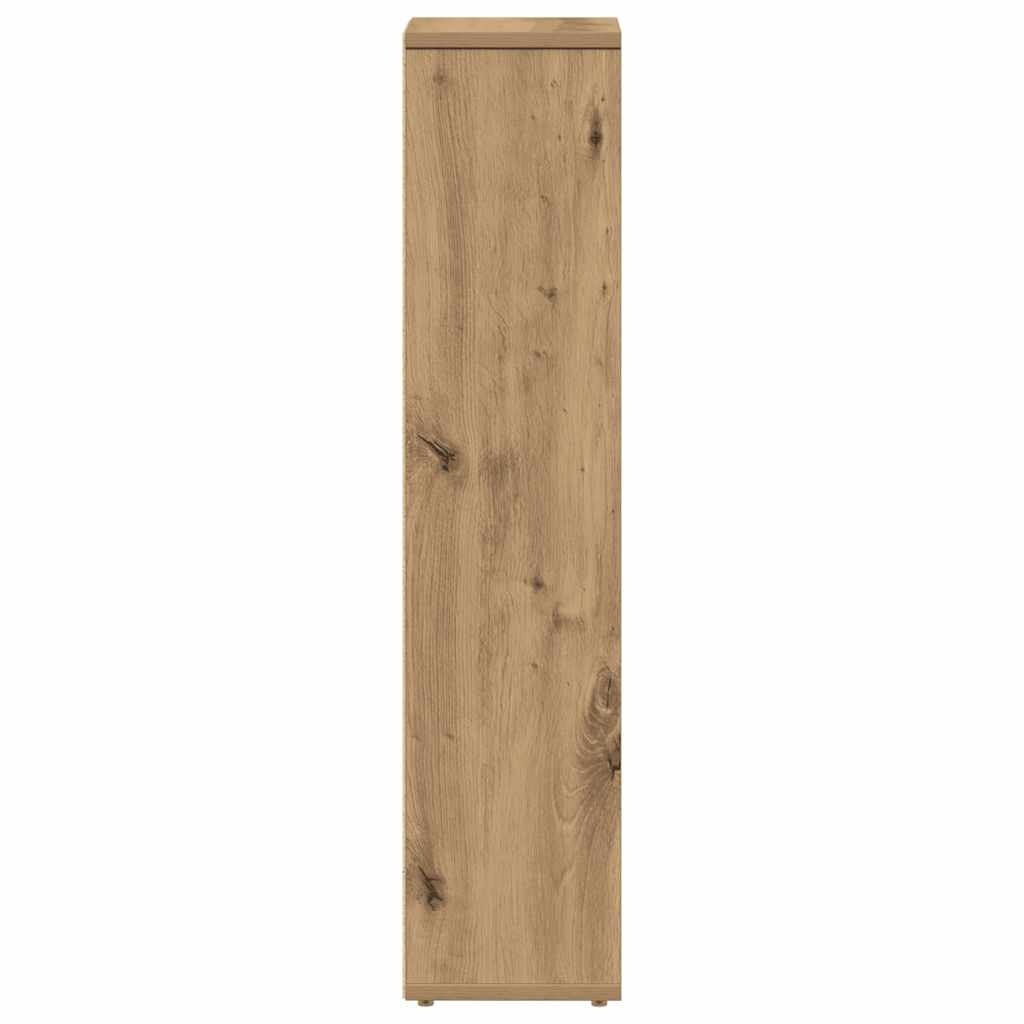 Badezimmerschrank mit Rollenhalter Artisan Oak 20,5x20x90 cm