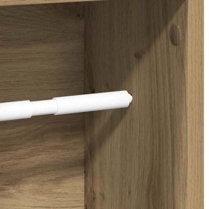 Badezimmerschrank mit Rollenhalter Artisan Oak 20,5x20x90 cm