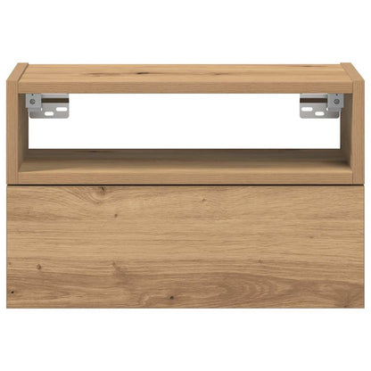 Wand-Nachttische 2 Stk. Artisan-Eiche 45x26x28,5 cm