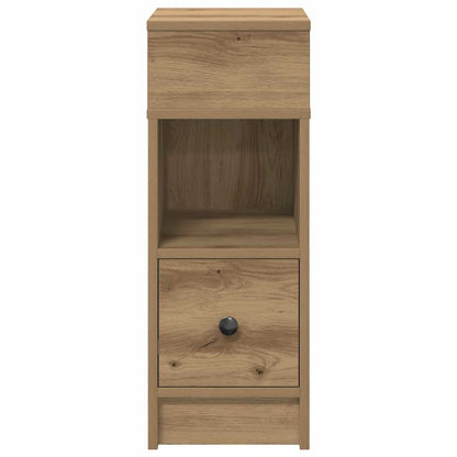 Nachttisch mit Schublade Artisan-Eiche 25x31x66 cm