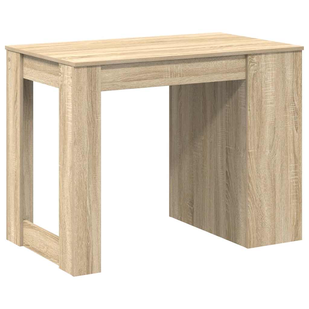 Schreibtisch mit Schubladen Ablage Sonoma-Eiche 102x62x77,5 cm