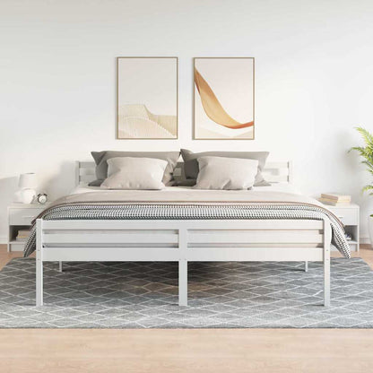 Nachttische 2 Stk. mit Schublade Weiß 39x28x41 cm