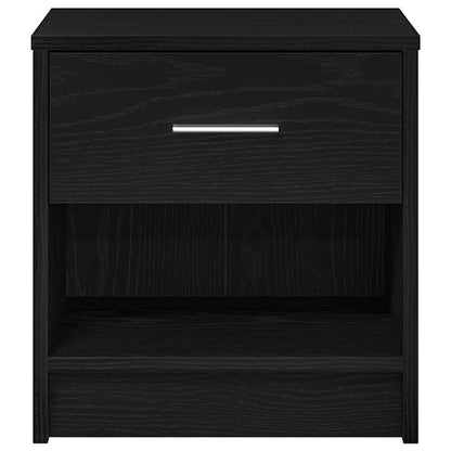 Nachttisch mit Schublade Schwarz 39x28x41 cm