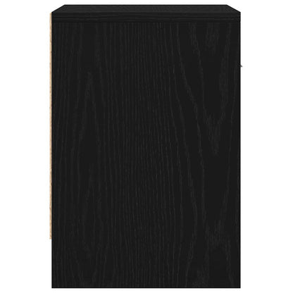 Nachttisch mit Schublade Schwarz 39x28x41 cm