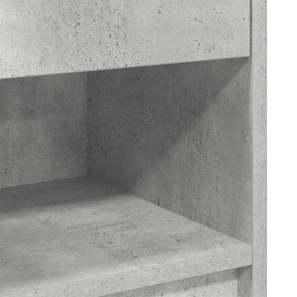 Nachttisch mit Schublade Betongrau 39x28x41 cm