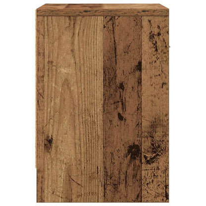 Nachttische 2 Stk. mit Schublade Altholz-Optik 39x28x41 cm