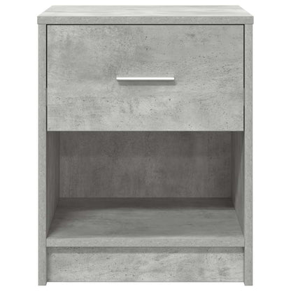 Nachttisch mit Schublade Betongrau 40x34x50 cm