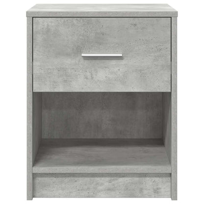 Nachttische 2 Stk. mit Schublade Betongrau 40x34x50 cm