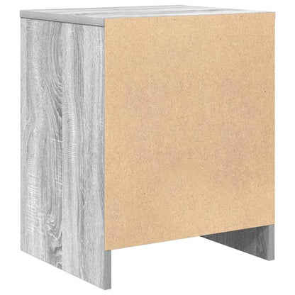 Nachttische 2 Stk. mit Schublade Grau Sonoma 40x34x50 cm