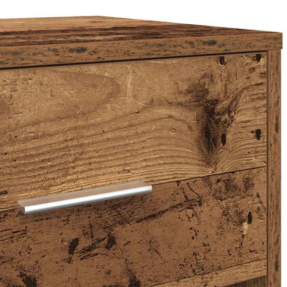 Nachttisch mit Schublade Altholz-Optik 40x34x50 cm