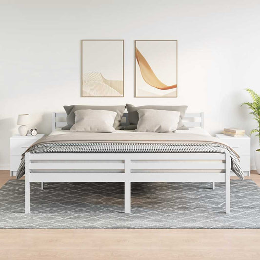 Nachttische 2 Stk. mit 2 Schubladen Weiß 40x36x50 cm