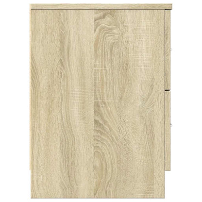 Nachttische 2 Stk. mit 2 Schubladen Sonoma-Eiche 40x36x50 cm