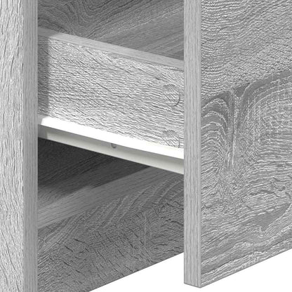 Nachttisch mit 2 Schubladen Grau Sonoma 40x36x50 cm