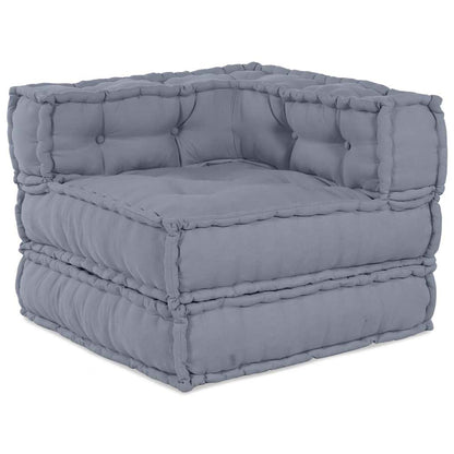 Modulares Sofa Grau 70 x 70 x 54 cm Stoff