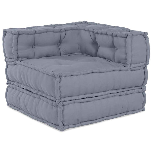 Modulares Sofa Grau 70 x 70 x 54 cm Stoff