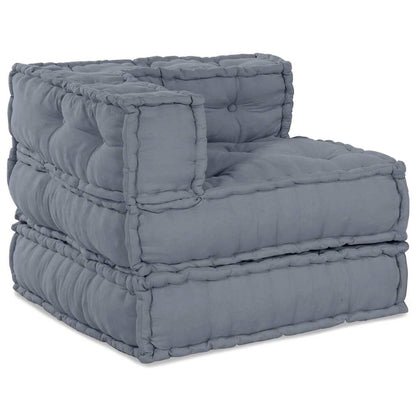 Modulares Sofa Grau 70 x 70 x 54 cm Stoff
