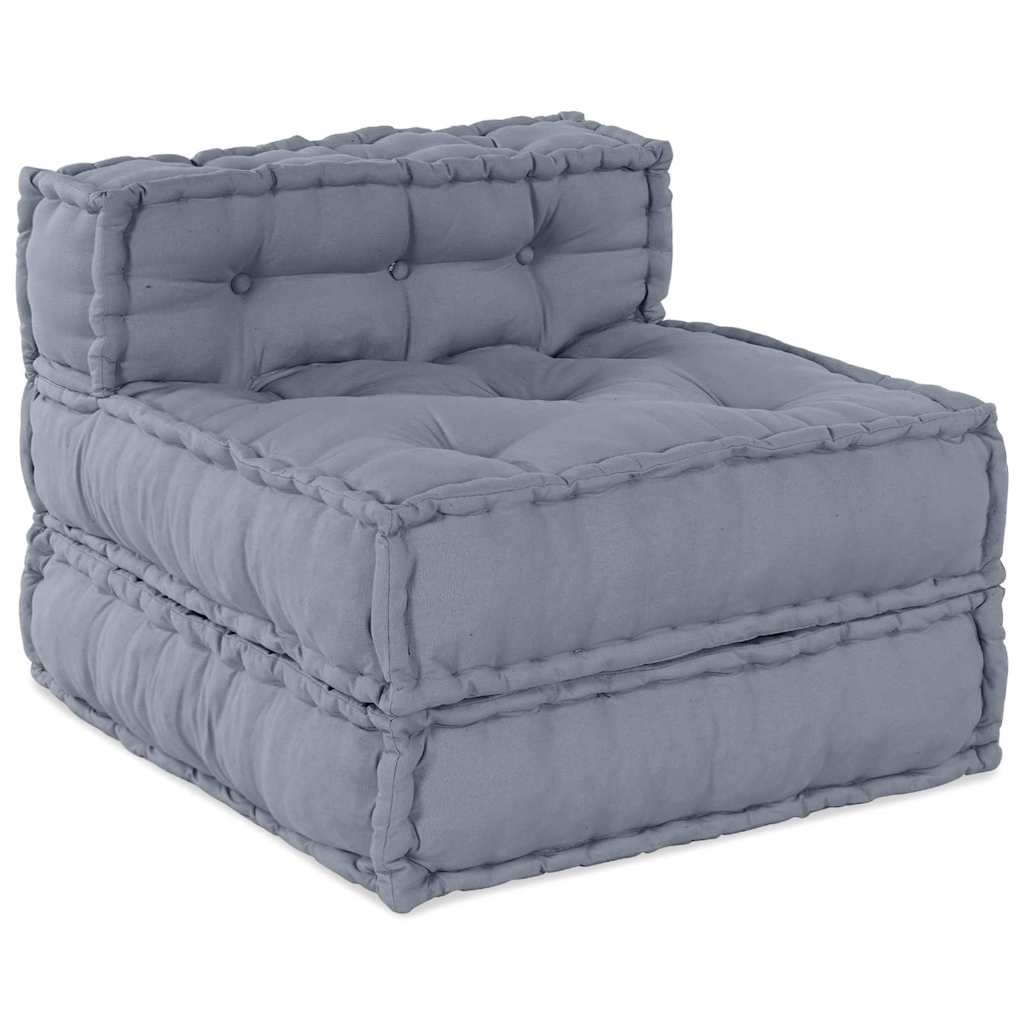 Modulares Sofa Grau 70 x 70 x 54 cm Stoff