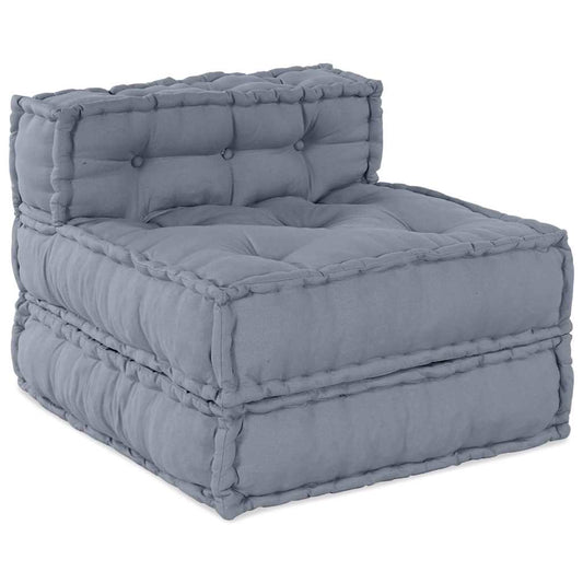 Modulares Sofa Grau 70 x 70 x 54 cm Stoff