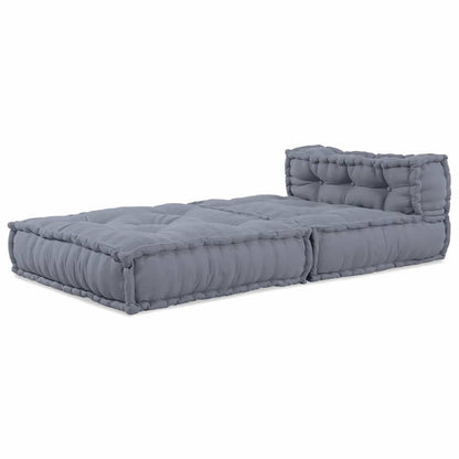 Modulares Sofa Grau 70 x 70 x 54 cm Stoff