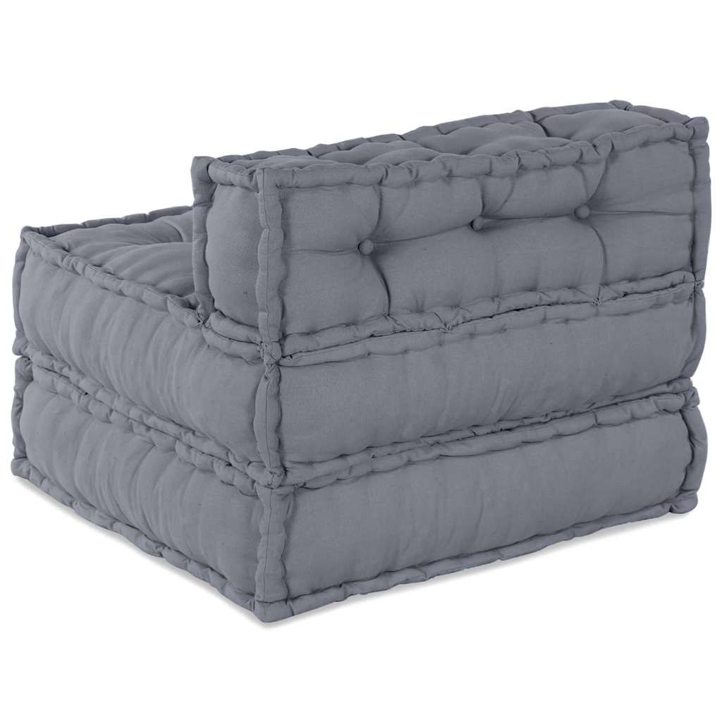 Modulares Sofa Grau 70 x 70 x 54 cm Stoff