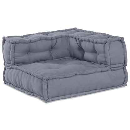 Modulares Sofa 2 pcs Grau 140 x 70 x 36 cm Stoff