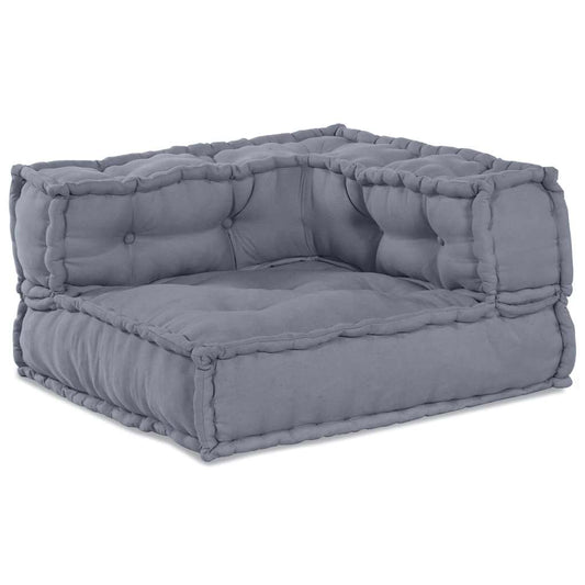 Modulares Sofa 2 pcs Grau 140 x 70 x 36 cm Stoff