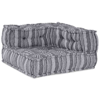 Modulares Sofa Gestreift Grau 70 x 70 x 54 cm Stoff