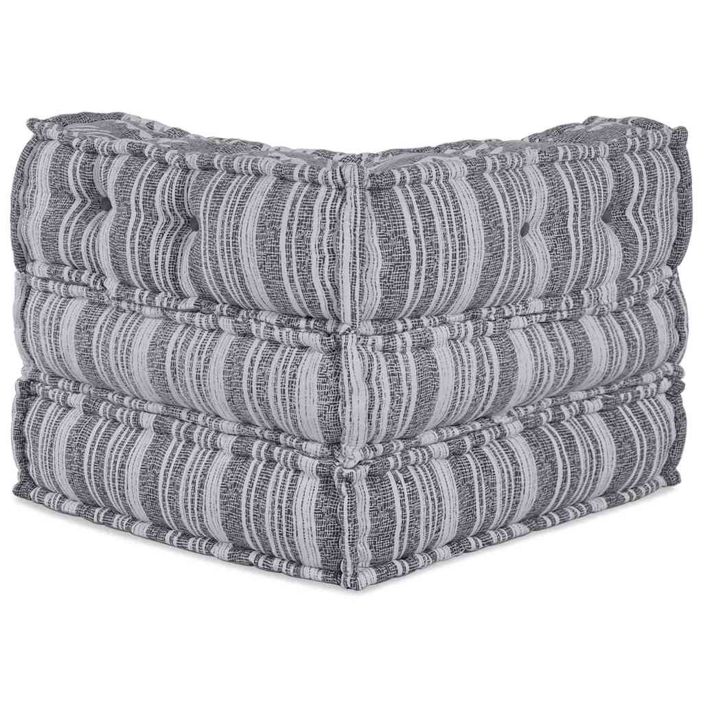 Modulares Sofa Gestreift Grau 70 x 70 x 54 cm Stoff