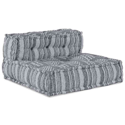 Modulares Sofa Gestreift Grau 70 x 70 x 54 cm Stoff