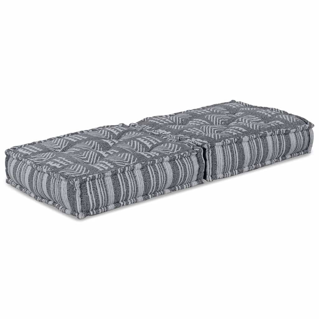 Modulares Sofa Gestreift Grau 70 x 70 x 36 cm Stoff