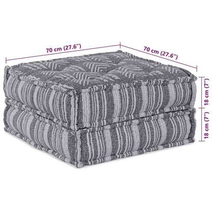 Modulares Sofa Gestreift Grau 70 x 70 x 36 cm Stoff