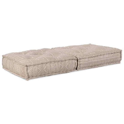 Modulares Sofa Geometrisch Hellbraun 70 x 70 x 36 cm Stoff