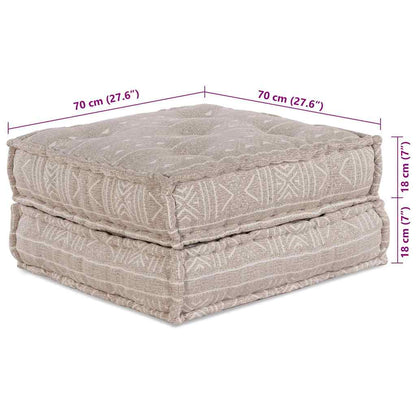 Modulares Sofa Geometrisch Hellbraun 70 x 70 x 36 cm Stoff