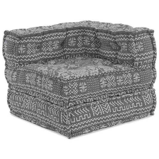 Modulares Sofa Geometrisch Hellgrau 70 x 70 x 54 cm Stoff