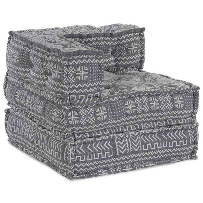 Modulares Sofa Geometrisch Hellgrau 70 x 70 x 54 cm Stoff