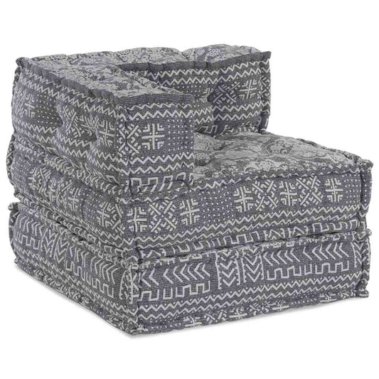 Modulares Sofa Geometrisch Hellgrau 70 x 70 x 54 cm Stoff