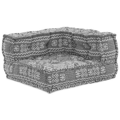 Modulares Sofa Geometrisch Hellgrau 70 x 70 x 54 cm Stoff