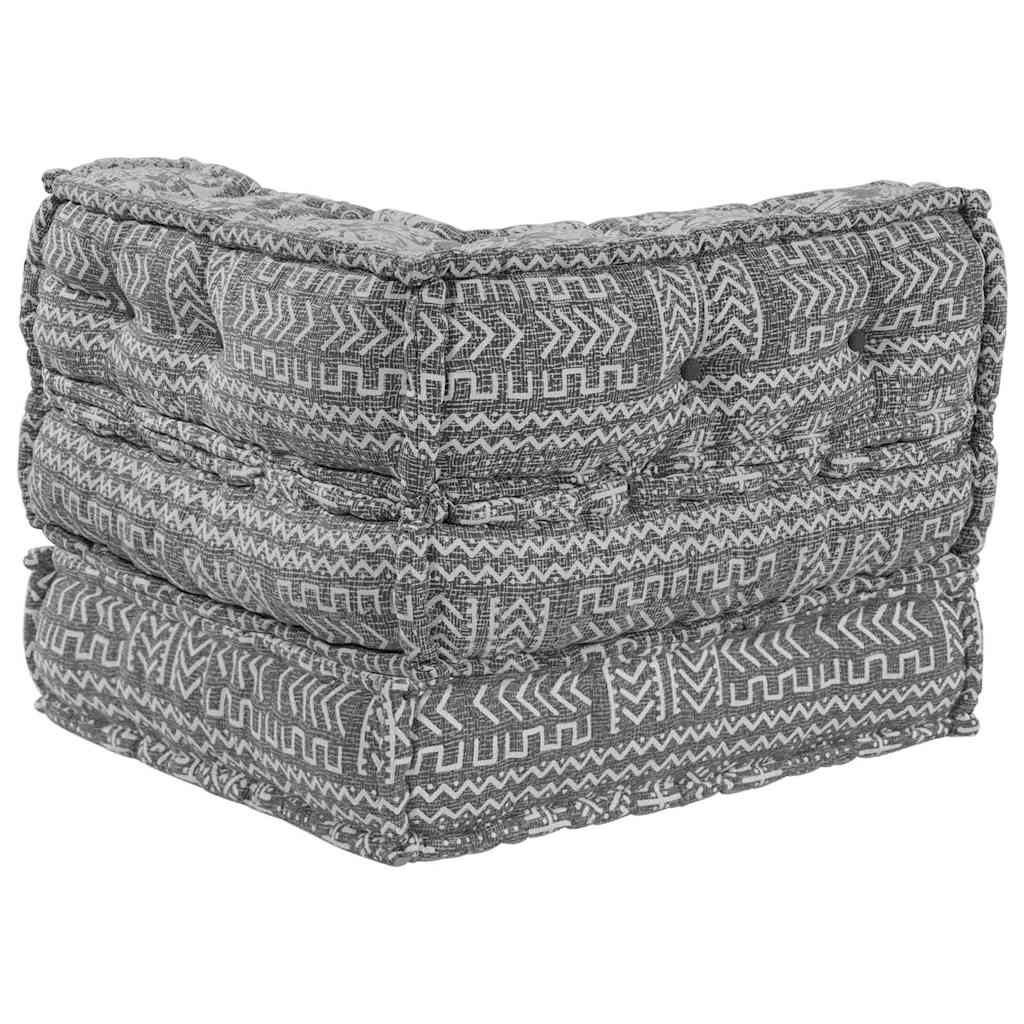 Modulares Sofa Geometrisch Hellgrau 70 x 70 x 54 cm Stoff