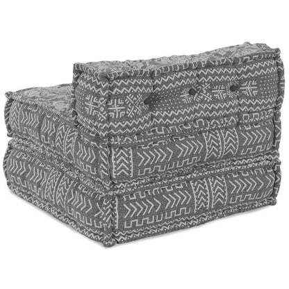 Modulares Sofa Geometrisch Hellgrau 70 x 70 x 54 cm Stoff
